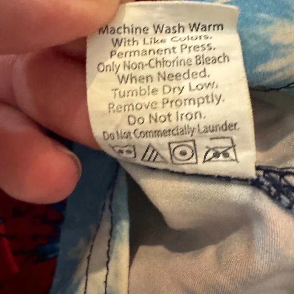 Burnside Swim Trunks American Flag Fireworks‎ Patriotic USA Size 32